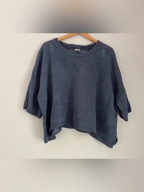 POETRY Linen Knit Short Sleeve Sweater US 16